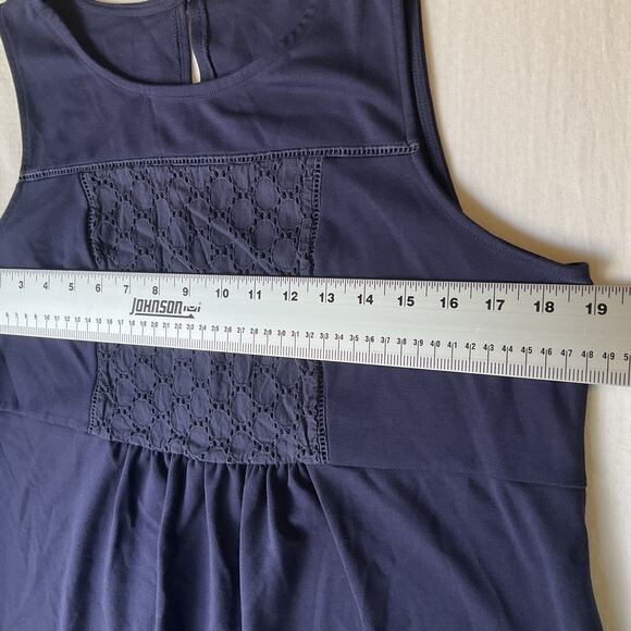 Old Navy Women Maternity Dress Size M A-Line Embroidered Sleeveless Knee Length - Picture 6 of 9